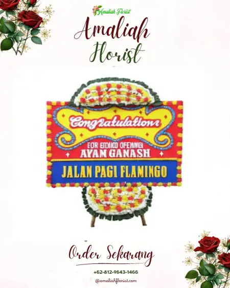 Sewa Papan Bunga Galaherang